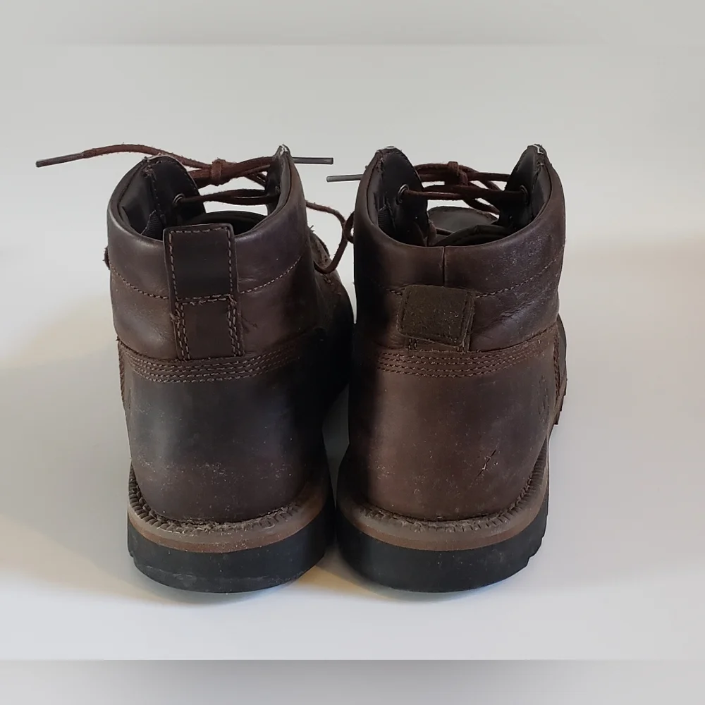 Timberland Grantly Chukka Leather Moc Toe Ankle Dark Brown Men A1859 Siz…